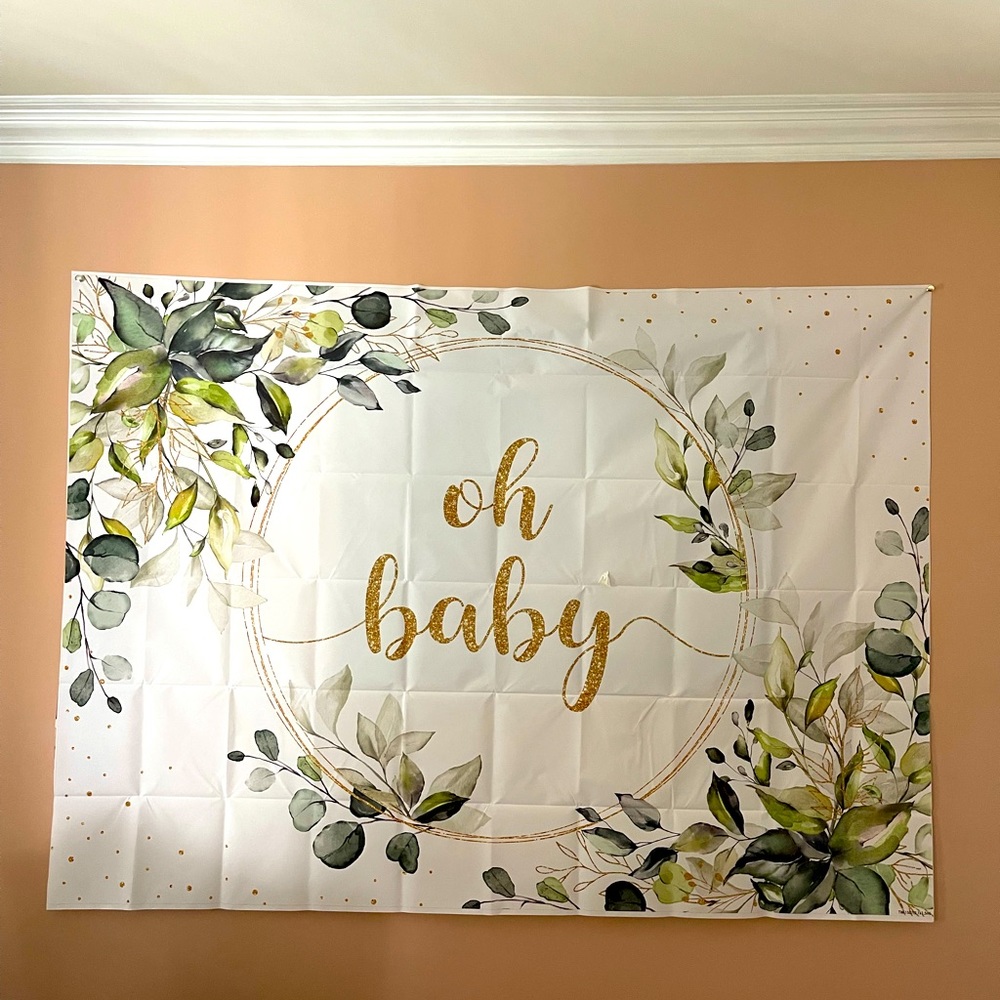 Oh Baby back drop, used once